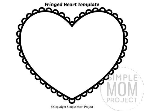 extra large heart template printable template guru