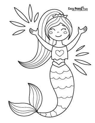 mermaid coloring pages    print  mermaid coloring pages     big