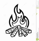 Campfire Clipart Fire Vector Drawing Firewood Icon Clip Background Bonfire Campfires Tattoo Outline Camp Dreamstime Clipartmag Pixels Stock Transparent Wood sketch template