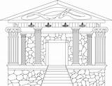 Greek Temple Sketch Designs Paintingvalley Sketches sketch template