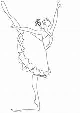 Ballerina Coloring Pages Ballet Printable Color Dance Print Drawings Sheets Nutcracker sketch template