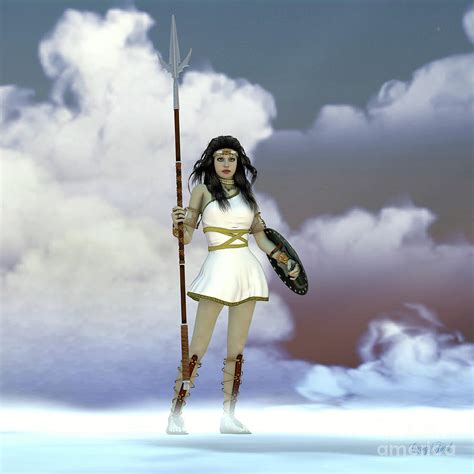 Athena Greek Goddess Digital Art By Corey Ford