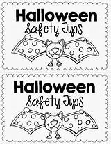 Safety Halloween Coloring Trick Treat Tips Printable Kindergarten Choose Board sketch template