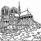 Dame Coloriage Ohbq Cathedrale sketch template