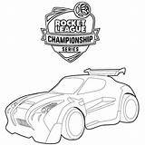 Octane Fennec Xcolorings Vehicular Psyonix Soccer sketch template