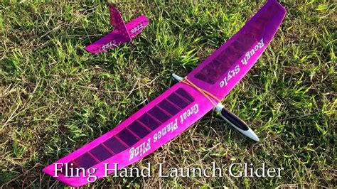 great planes fling hand launch glider youtube