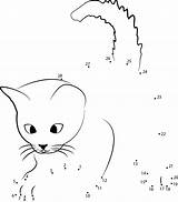 Dots Connect Cat Dot Cats Animal Worksheets Pages Animals Worksheet Coloring Kids Printable Pdf Connectthedots101 Print Template Simple Learning Online sketch template