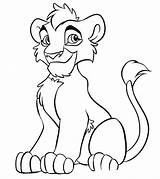 Coloring Kion Pages Lion King Popular sketch template