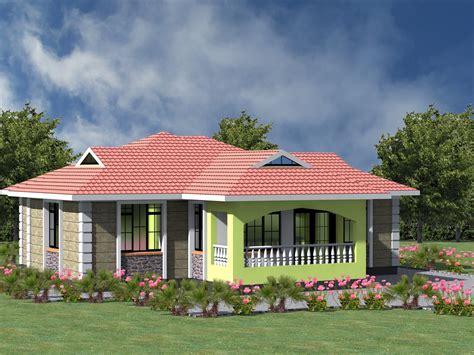 house plans  kenya  bedrooms bungalows hpd affordable house plans beautiful