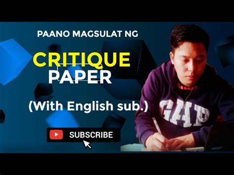 critique paper tagalog   critique paper