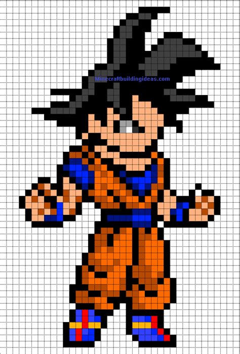 Pixel Art Dragon Ball Super Saiyan