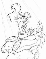 Ariel Coloring Baby Pages Getcolorings sketch template