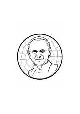 Colorare Juan Johannes Paus Paulus Pape Pap Malvorlage Immagini sketch template