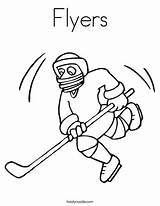 Hockey Coloring Pages Flyers Player Ice Sticks Logo Print Favorites Login Printable Add Twistynoodle Built California Usa Noodle Getcolorings Entertaining sketch template