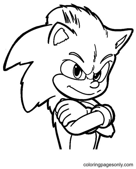 sonic  sonic  hedgehog  coloring page  printable coloring