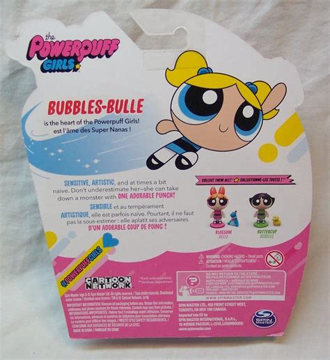 powerpuff girls bubbles cartoon network action doll toy figure spin