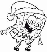 Spongebob Coloring Pages Christmas Fun Squarepants Movie Colouring Color Family Merry Printable Print Easter Karate Kids sketch template