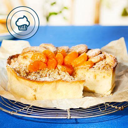 aldi belgie recept taart van palmiers clementines en mandarijnlikeur met een crumble van