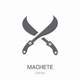 Machete Machette Icona Icône Suitable sketch template