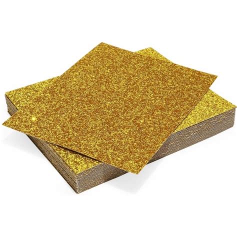 chunky gold glitter paper sheets  crafts      pack