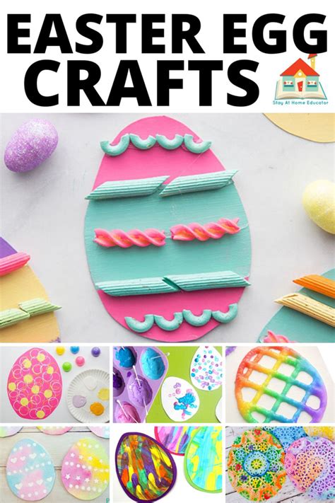 ultimate list  easter egg crafts  preschoolers