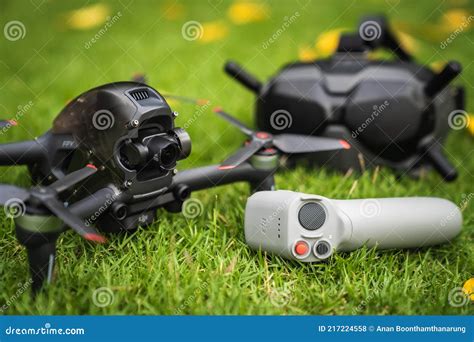 candid images   djis  fpv drone     grass editorial stock photo