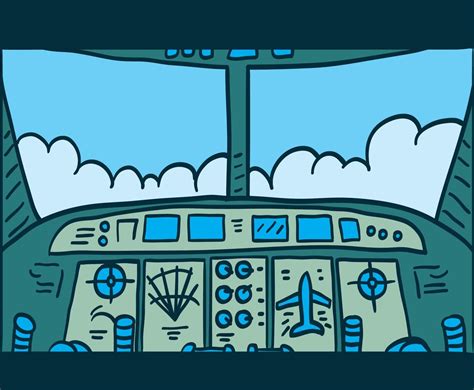 Cockpit Cartoon
