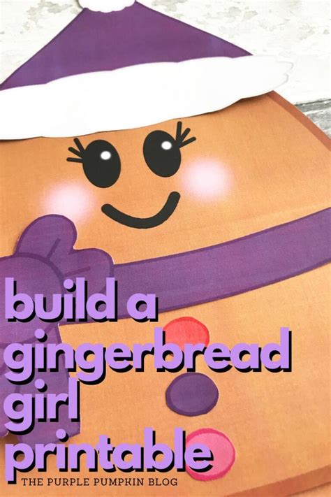 Build A Gingerbread Girl Printable Free Gingerbread Girl Paper Template