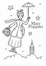 Poppins Mary Coloring Pages Color Kids Coloriage Drawing Colouring Disney Printable Sheets Book Crafts Printables Le Bestcoloringpagesforkids Print Choose Board sketch template