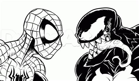 venom head coloring pages spiderman  venom coloring pages