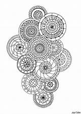 Coloring Zen Pages Stress Anti Abstract Inspired Adults Pattern Antistress Flowers Adult Coloriage Mandala Justcolor Mandalas Difficile Adulte Para Color sketch template