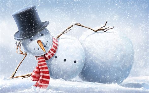 schneemann wallpapers hintergruende  id