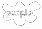 Colouring Splats Purple Village Activity Explore sketch template