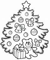 Christmas Coloring Cute Tree Pages Getcolorings Color Getdrawings Printable Colorings sketch template