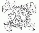 Coloring Pages Water Conservation Kids Colouring Clipart Popular Coloringhome Library sketch template