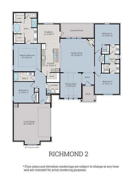 richmond  plan homes  truland homes