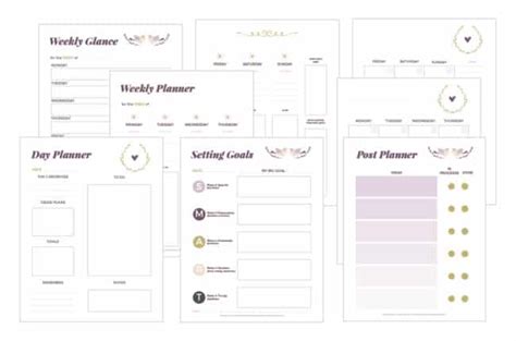 printable blogging planner blog planner printable