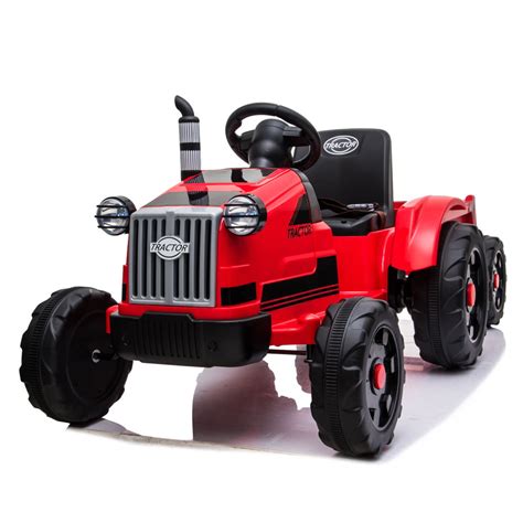 toy tractor  trailer ride  tractor toys  led lights  gear shift ground loader