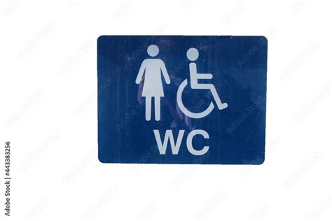 cartello indicazione wc donne e disabili foto de stock adobe stock