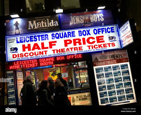 discount theatre ticket office  leicester square selling  minute bargain price
