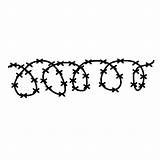 Wire Barbed Drawn Clipart sketch template