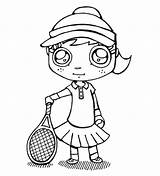 Tennis Coloring Pages Racket Court Printable Table Kids Colouring Racquet Color Girl Vector Getcolorings Getdrawings Print Colorings Photograph Sports sketch template