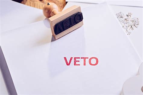 presidents veto  overridden worldatlas