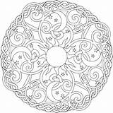 Coloring Pages Mandala Moon Sun Intricate Celtic Color Festival Celestial Christmas Drawing Bohemian Printable Getcolorings Adults Print Getdrawings sketch template