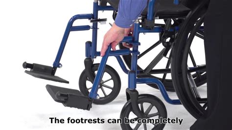 drive medical blue streak wheelchair youtube