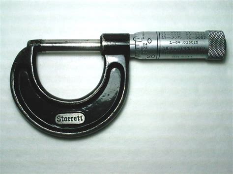 vintage tool   starrett  micrometer vintage micrometer