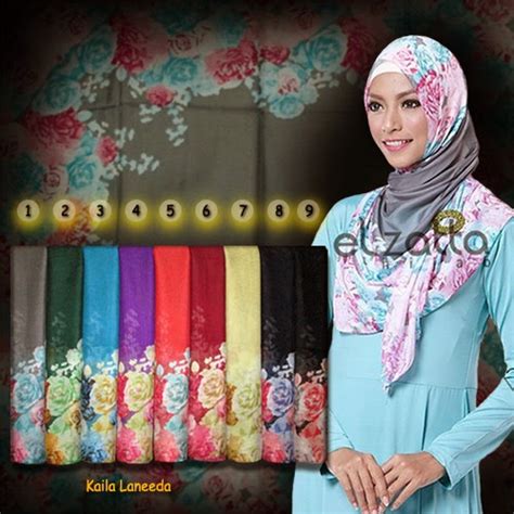 jilbab elzatta model terbaru scarf elzatta kaila lanneda jilbab