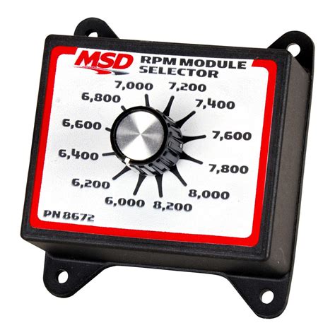 msd  rpm selector switch   quarter max