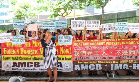 Domestic Workers March On Hong Kong Labour Department To