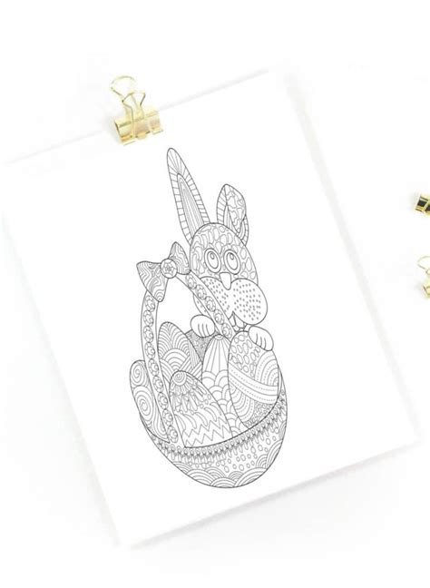 printable easter bunny coloring pages fun happy home